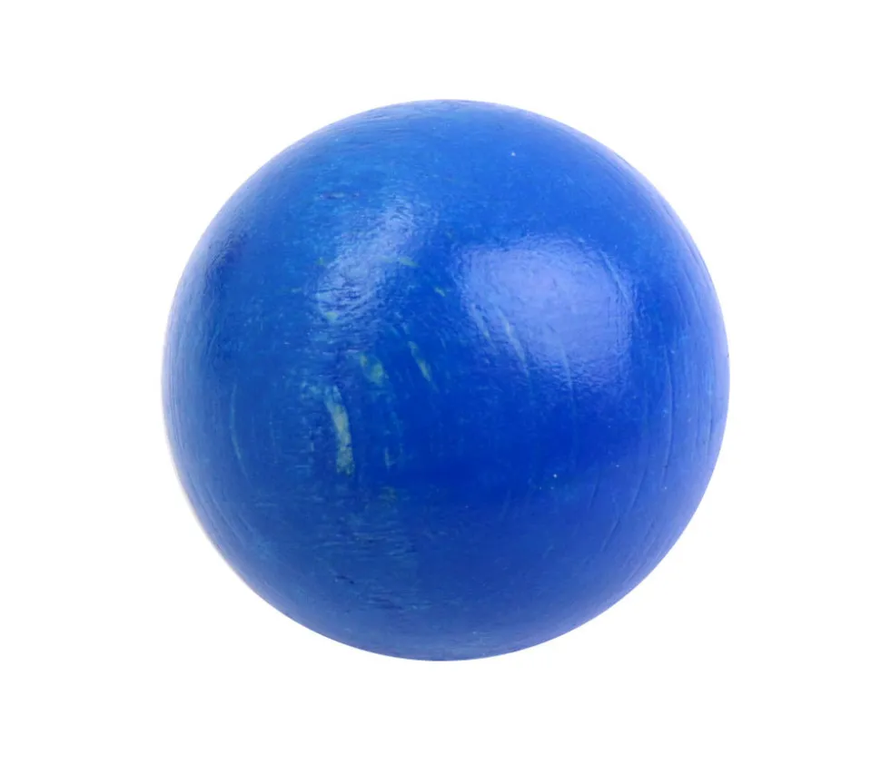 Boule 2.5 cm couleur bleue en bois - bille hêtre diamètre 25 mm