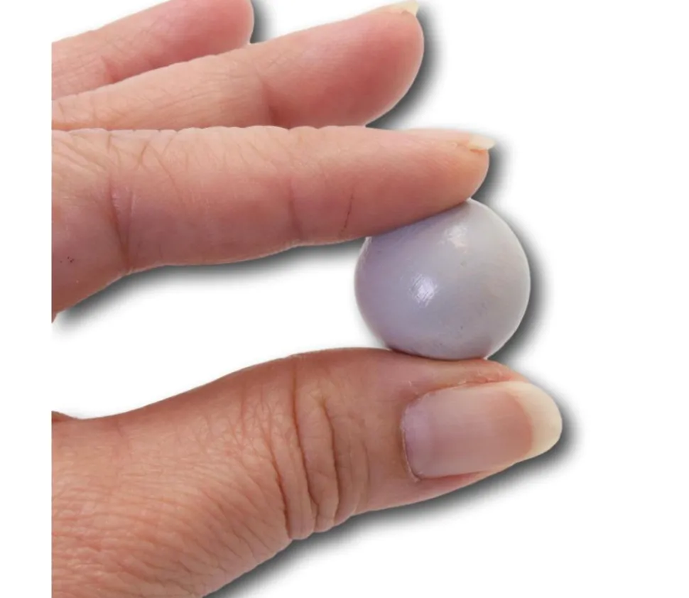 Boule 2 cm couleur gris clair en bois - bille hêtre diamètre 20 mm