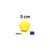 Boule 5 cm couleur jaune en bois - bille hêtre diamètre 50 mm
