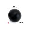 Boule 2 cm couleur noire en bois - bille buis diamètre 20 mm