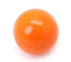 Boule 2.5 cm couleur orange en bois - bille hêtre diamètre 25 mm