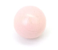 Boule 2.5 cm couleur rose en bois - bille hêtre diamètre 25 mm