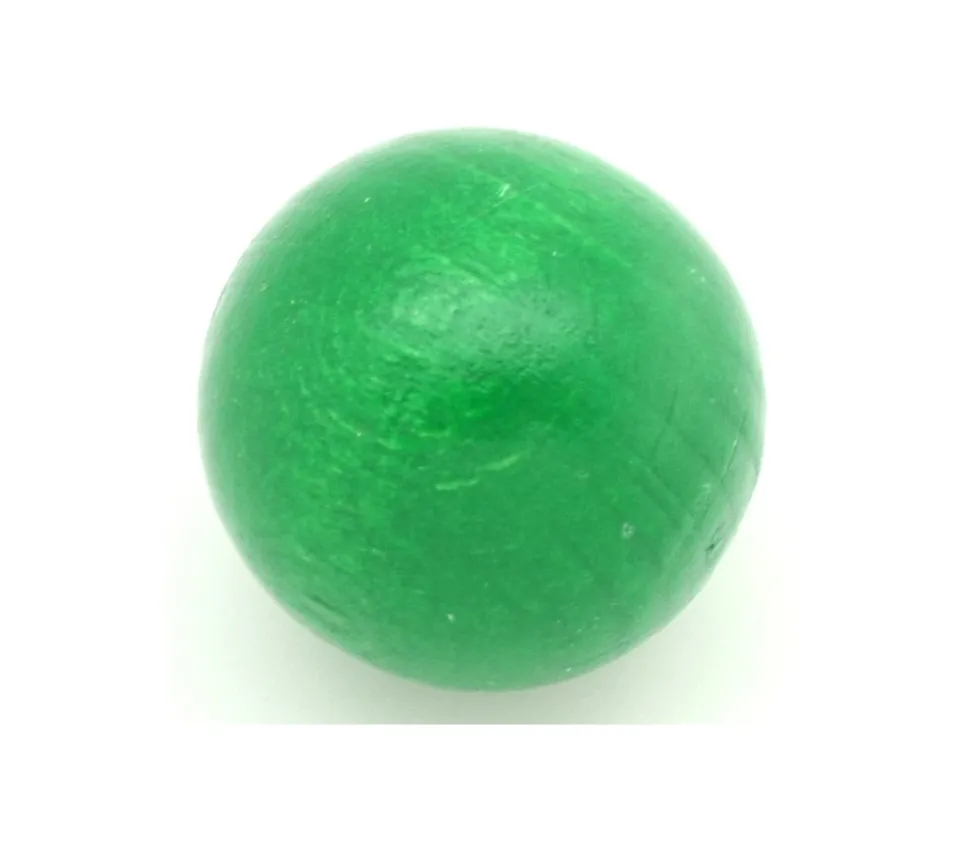 Boule 3 cm couleur verte en bois - bille hêtre diamètre 30 mm