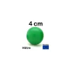 Boule 4 cm couleur verte en bois - grosse bille hêtre diamètre 40 mm