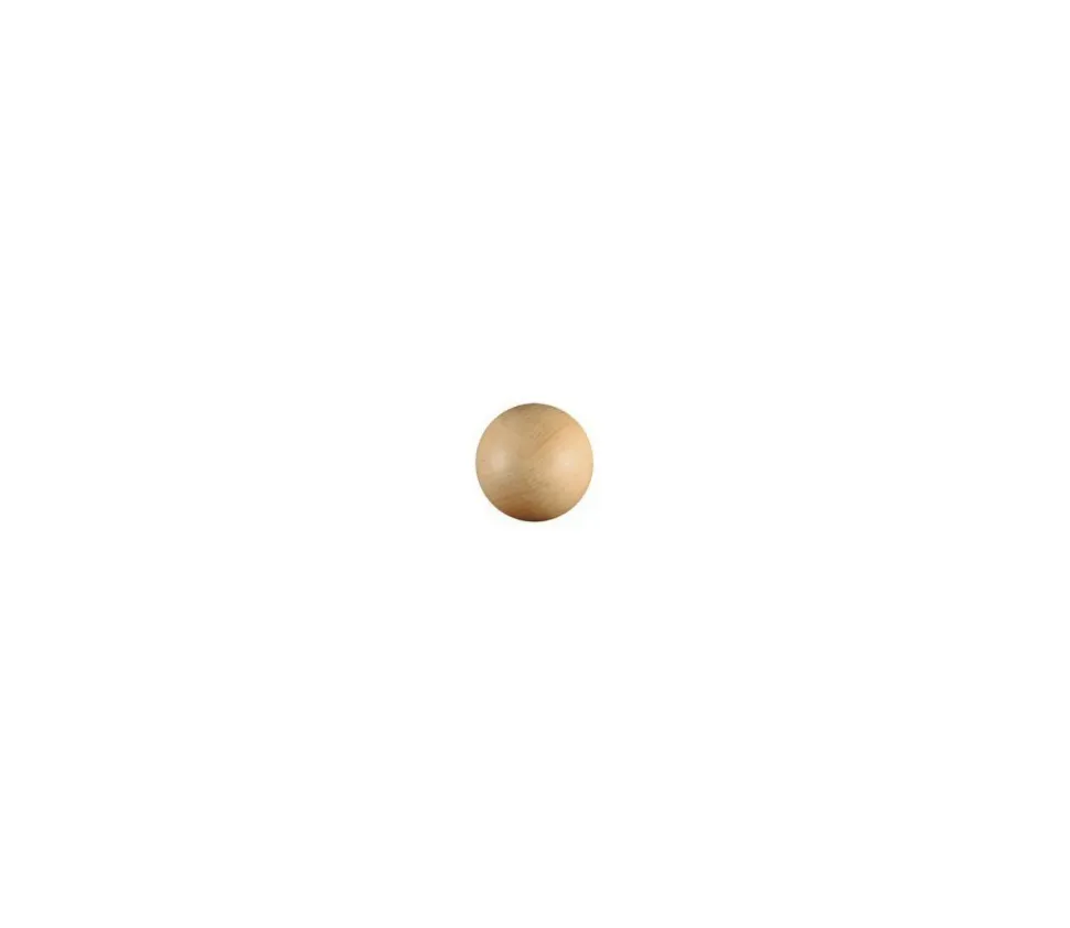 Boule 3.5 cm en bois - bille hêtre diamètre 35 mm