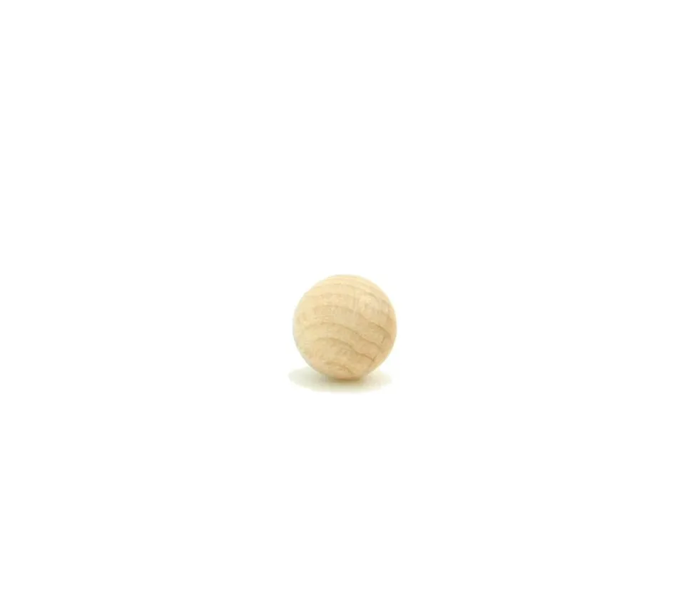 Boule 1.5 cm en bois - bille hêtre diamètre 15 mm