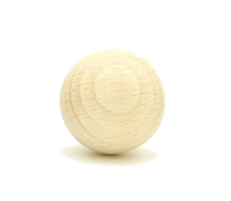 Boule 3 cm en bois - bille hêtre diamètre 30 mm