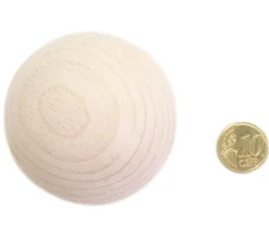 Boule 6 cm en bois - grosse boule hêtre diamètre 60 mm
