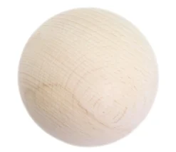 Boule 7 cm en bois - grosse boule hêtre diamètre 70 mm