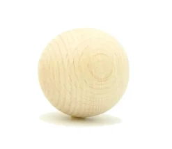 Boule 4 cm en bois - grosse bille hêtre diamètre 40 mm