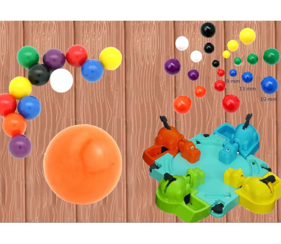 Boule en plastique 13 mm diamètre bille à l'unité couleur au choix