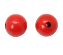 Boule percée de 1.2 cm en bois - Mini perle trou 3 mm