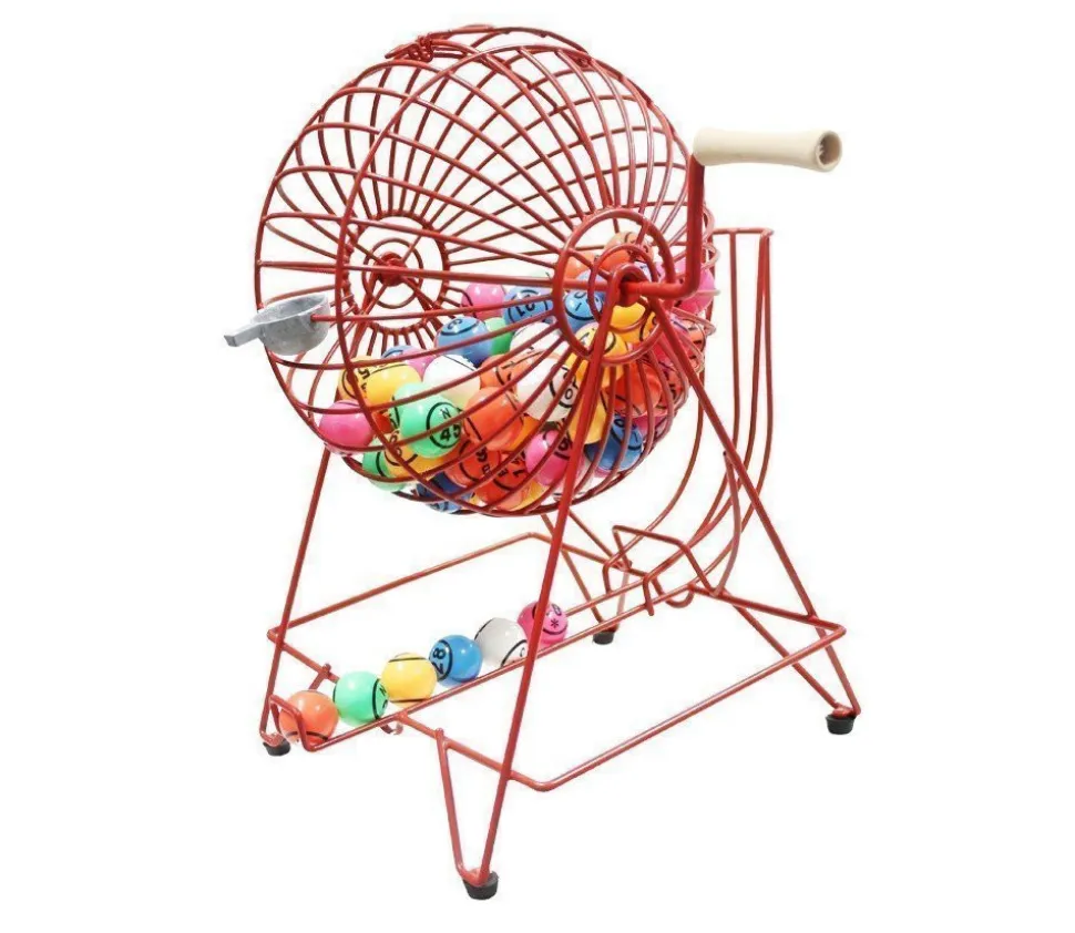 Boulier de loto géant 31.5 cm + 90 boules + plateau de tirage