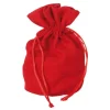 Bourse Sac velours standard 165 x 125 mm rouge