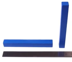 Bâtonnet stick rectangulaire 9 cm en bois bleu 90 mm