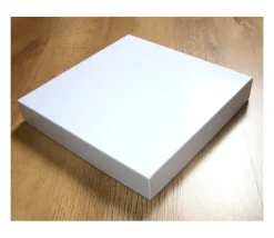 C2 Boite de jeu 260 x 260 x 43 mm blanche à personnaliser carré grand format vide