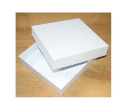 C3 Boite jeu carré 275 x 275 x 63 mm blanche Haute à personnaliser grand format