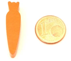 Carotte bois orange 6.5 x 8 x 30 mm pion