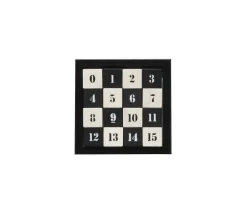 Carré magique en bois - jeu casse tête évolutif