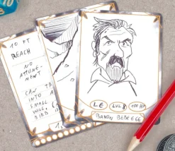 Carte à jouer vierge pour jeu de rôle