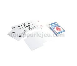 Cartes à jouer recto avec figures et verso blanc magie Bicycle
