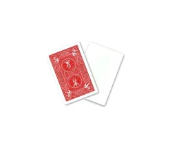 Cartes à jouer recto blanc et verso rouge Bicycle