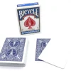 Cartes à jouer recto blanc et verso bleu Bicycle