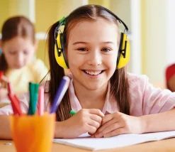 Casque Antibruit Jaune enfant - protection pour les oreilles