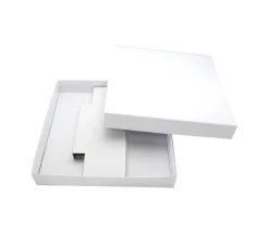 C2C Boite carré avec cale - 260 x 260 x 43 mm - blanc avec sabot intérieur