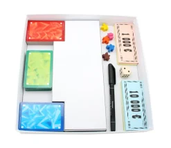 C2C Boite carré avec cale - 260 x 260 x 43 mm - blanc avec sabot intérieur