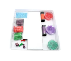 C2C Boite carré avec cale - 260 x 260 x 43 mm - blanc avec sabot intérieur