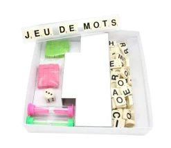 C1C Boite jeu carré avec cale 220 x 220 x 48 mm blanche à personnaliser