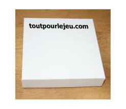 C1C Boite jeu carré avec cale 220 x 220 x 48 mm blanche à personnaliser