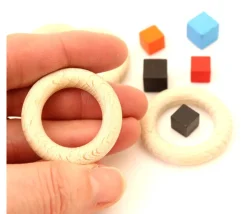 Cercle en bois 34 mm de diamètre anneau