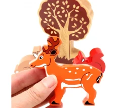 Cerf en bois 84 x 80 x 15 mm