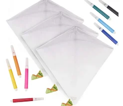 Cerf-volant blanc à décorer