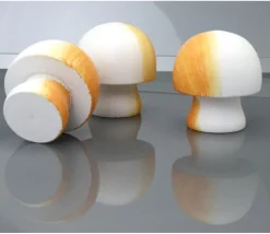 Champignon de Paris en bois 4 x 3.7 cm - jouet déco