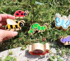 Chenille en bois 41 x 81 x 25 mm