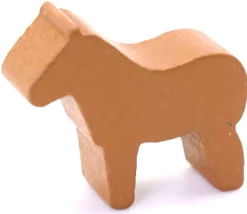 Cheval 4 pattes dodu pion marron bois 25x28x10 mm