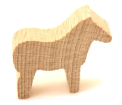 Cheval pion en bois 29x26x8 mm - dada jeu