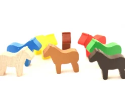 Cheval pion en bois 29x26x8 mm - dada jeu