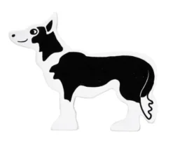 Chien en bois 66 x 77 x 15 mm