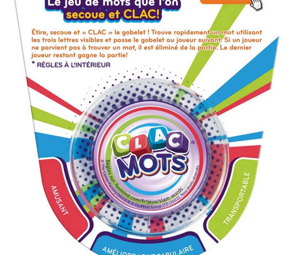 Clac Mots - shaker avec dés lettres