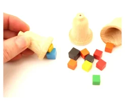 Cloche en bois 30 x 40 mm - clochette pion