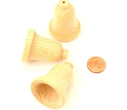 Cloche en bois 30 x 40 mm - clochette pion