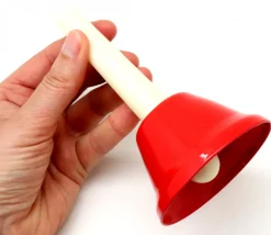 Clochette sonnette de jeu 13 cm x 7.5 cm à l'unité