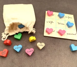 Coeur en bois pion de 2 x 1.7 cm à l'unité