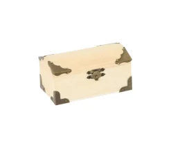 Coffre au trésor naturel 12 x 6.5 x 6 cm pirate