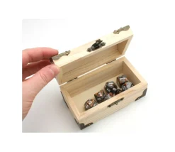 Coffre au trésor naturel 12 x 6.5 x 6 cm pirate