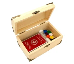 Coffre au trésor naturel 18 x 12.5 x 10 cm pirate